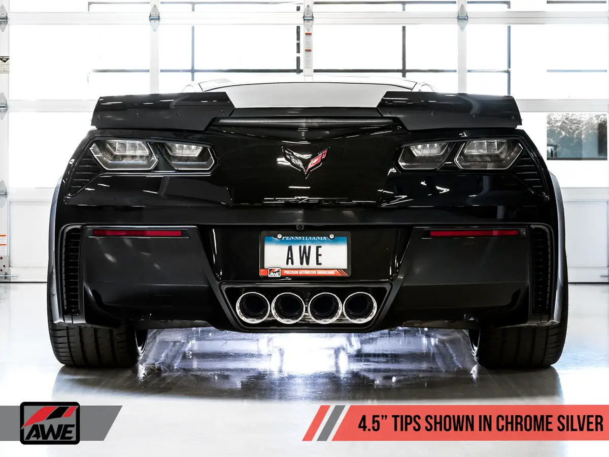 Awe Track Edition Axleback Exhaust For C7 Corvette Stingray / Z51 / Grand Sport / Z06 / Zr1 1