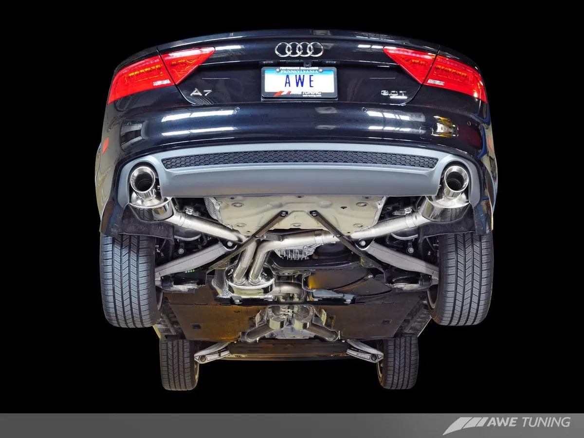 Awe Touring Edition Exhaust For Audi C7 A7 3.0T 1