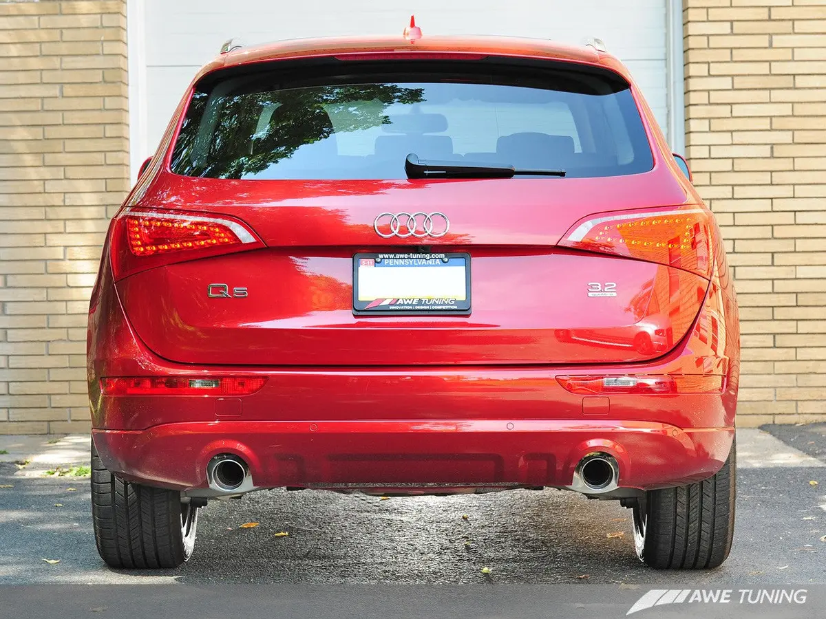 Awe Non-Resonated Exhaust System (Downpipe-Back) For 8R Q5 3.2L 1