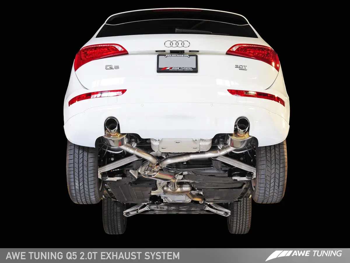 Awe Resonated Downpipe For 8R Q5 2.0T 1