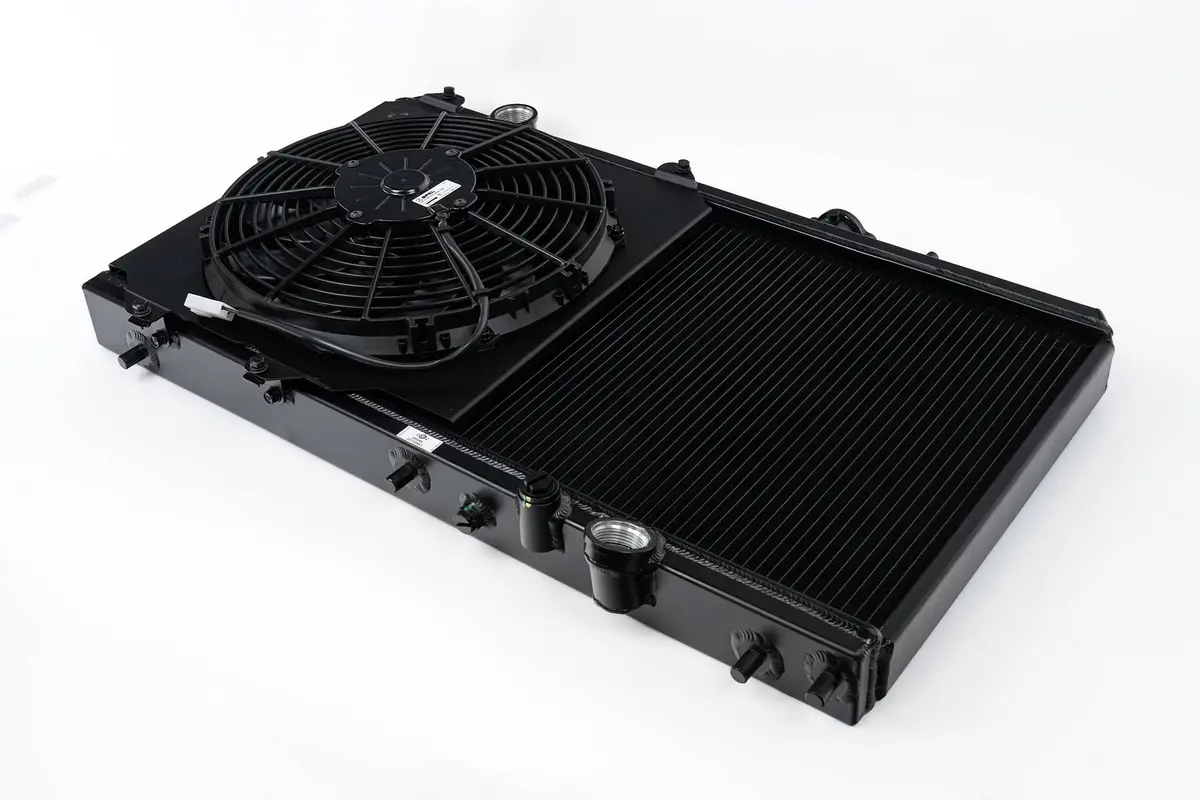 K-Swap 92-00 Honda Civic / 94-01 Acura Integra All-Aluminum Radiator - Black 1
