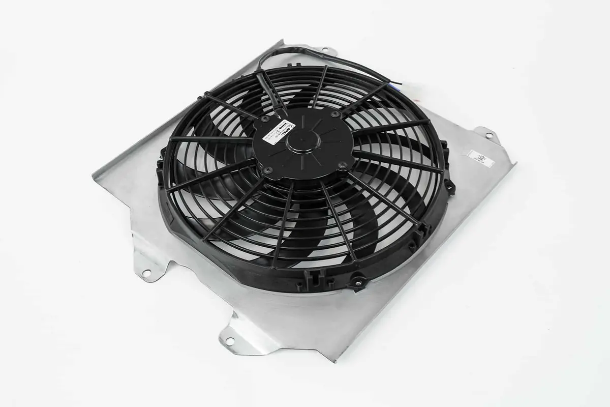 92-00 Civic All-Aluminum Fan Shroud W/ 12-Inch Spal Fan 1