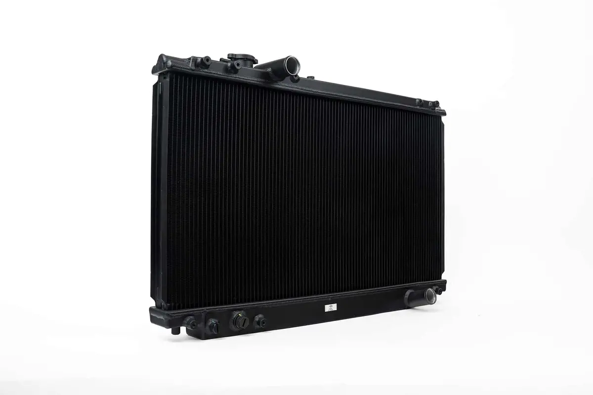 93-98 Toyota A80 Supra (Na/Tt) High-Performance All-Aluminum Radiator - Black 1