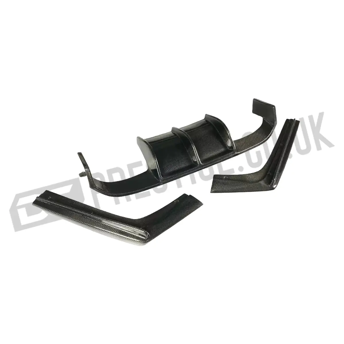 Bmw M3/M4 (F80 F82 F83) Carbon Fibre Diffuser - V - Style 1