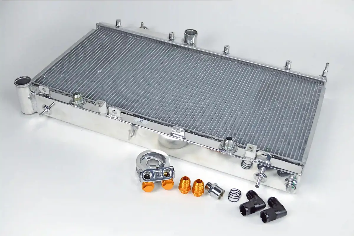 08-14 Subaru Wrx & Sti W/ Built-In Oil Cooler All-Aluminum Radiator 2