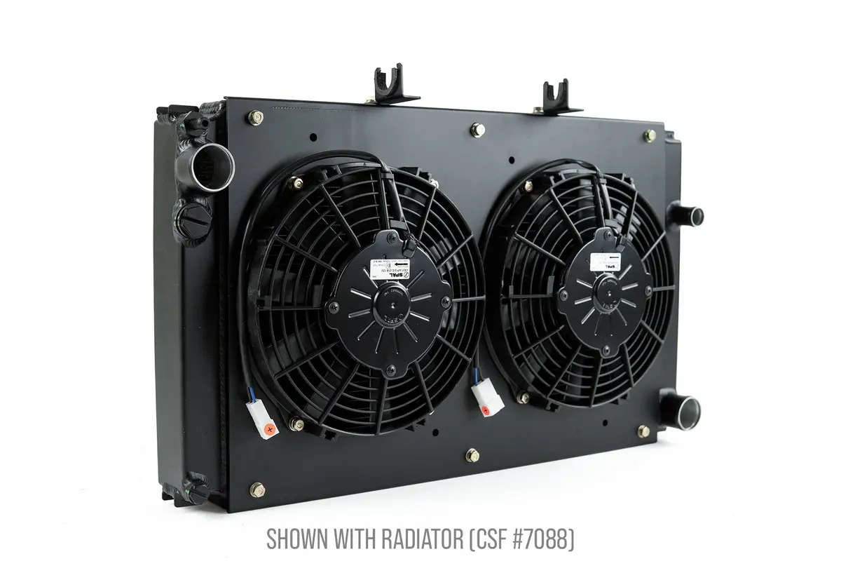 Porsche 944 / 924S All-Aluminum Fan Shroud W/ Dual 9-Inch Spal Fan 2