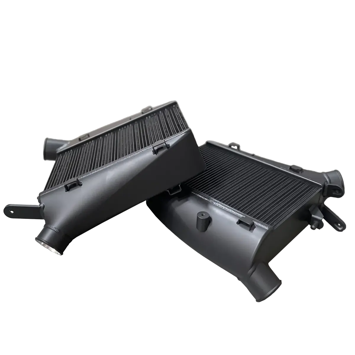 Audi C8 Rs6/Rs7 High-Performance Twin Intercooler Set - Thermal Dispersion Black 1
