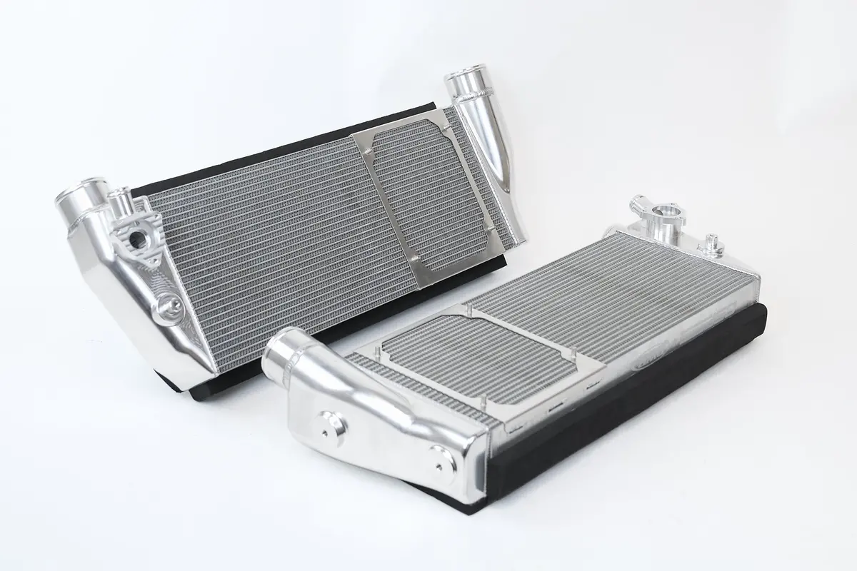 Ferrari 488 / Pista / F8 Twin Intercooler Set - Raw Billet 1