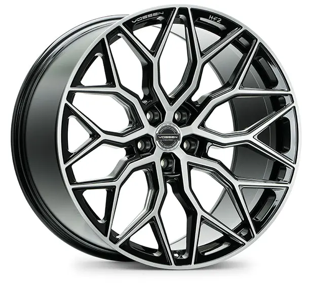 20” Vossen Hf-2 Brushed Gloss Black Wheels - Set Of 4 - 20X9 20X10.5 1