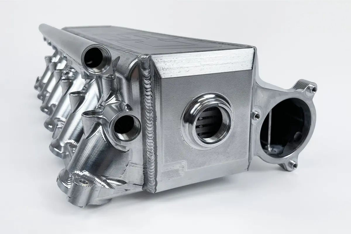Bmw Gen 2 B58 Race X Charge Air Cooler Manifold - Raw Billet 1