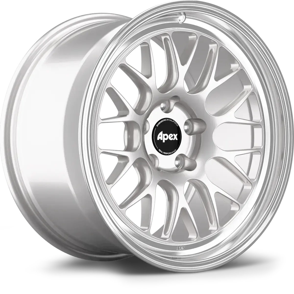 Apex Ml-10Rt Forged Touring Line Wheels Race Silver With Machined Lip 1