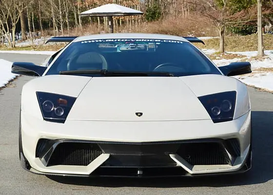 Auto Veloce Front Bumper W/ Carbon Lip Spoiler For Lamborghini Murcielago (Svr-M) 2002-2010 1