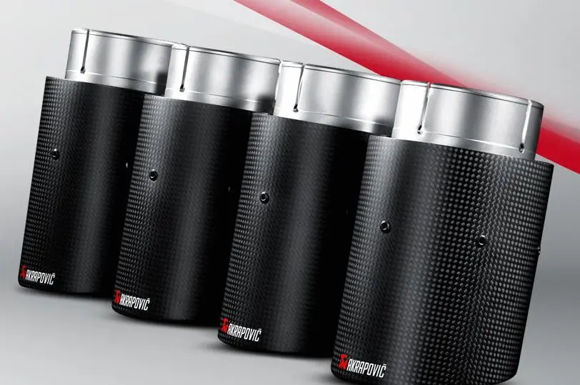 Akrapovic F12 M6 Carbon Fiber Tail Pipe Set 1