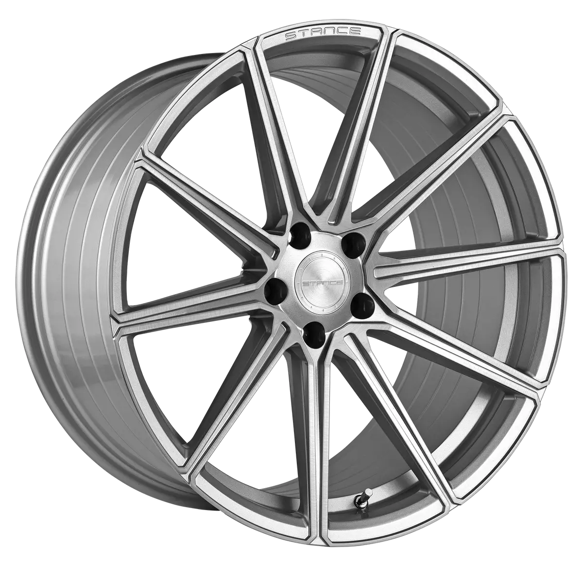 20” Stance Sf09 Brush Silver Concave Wheels - Set Of 4 - 1