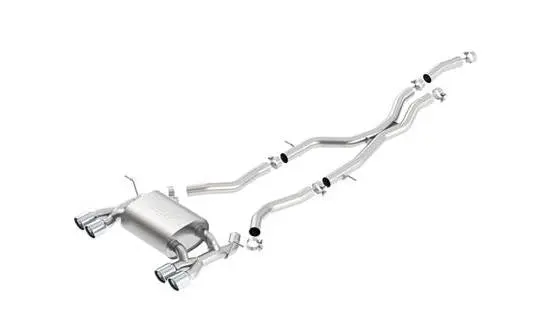 Borla 2015 Bmw M3/M4 3.0L Ss S-Type W/ Valves Dual Rd Rolled Angle Cut Split Rear Exit Catback Exhaust 1