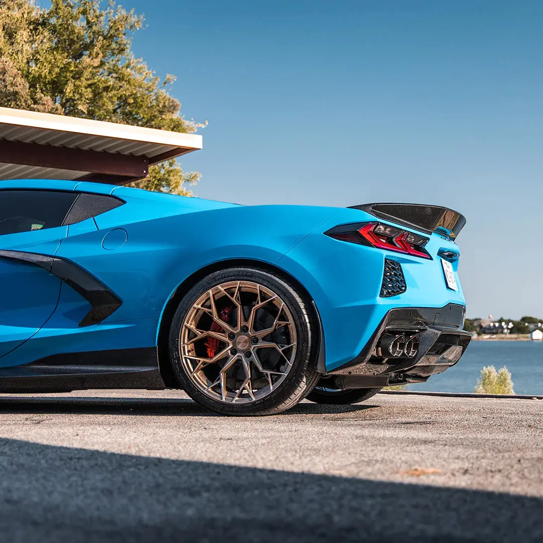 Racing Sport Concepts - Ducktail Carbon Fiber Rear Spoiler For C8 Corvette 1