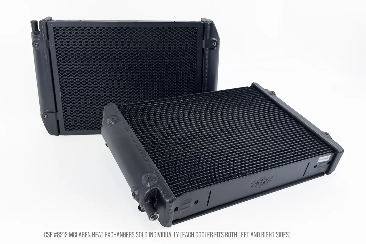 Csf High-Performance Turbocharger Heat Exchanger Models For The Mclaren Mp4-12C, 650S/675Lt, 570S/570Gt/600Lt, 720S/765Lt, 750S, And Gt/Gts 1