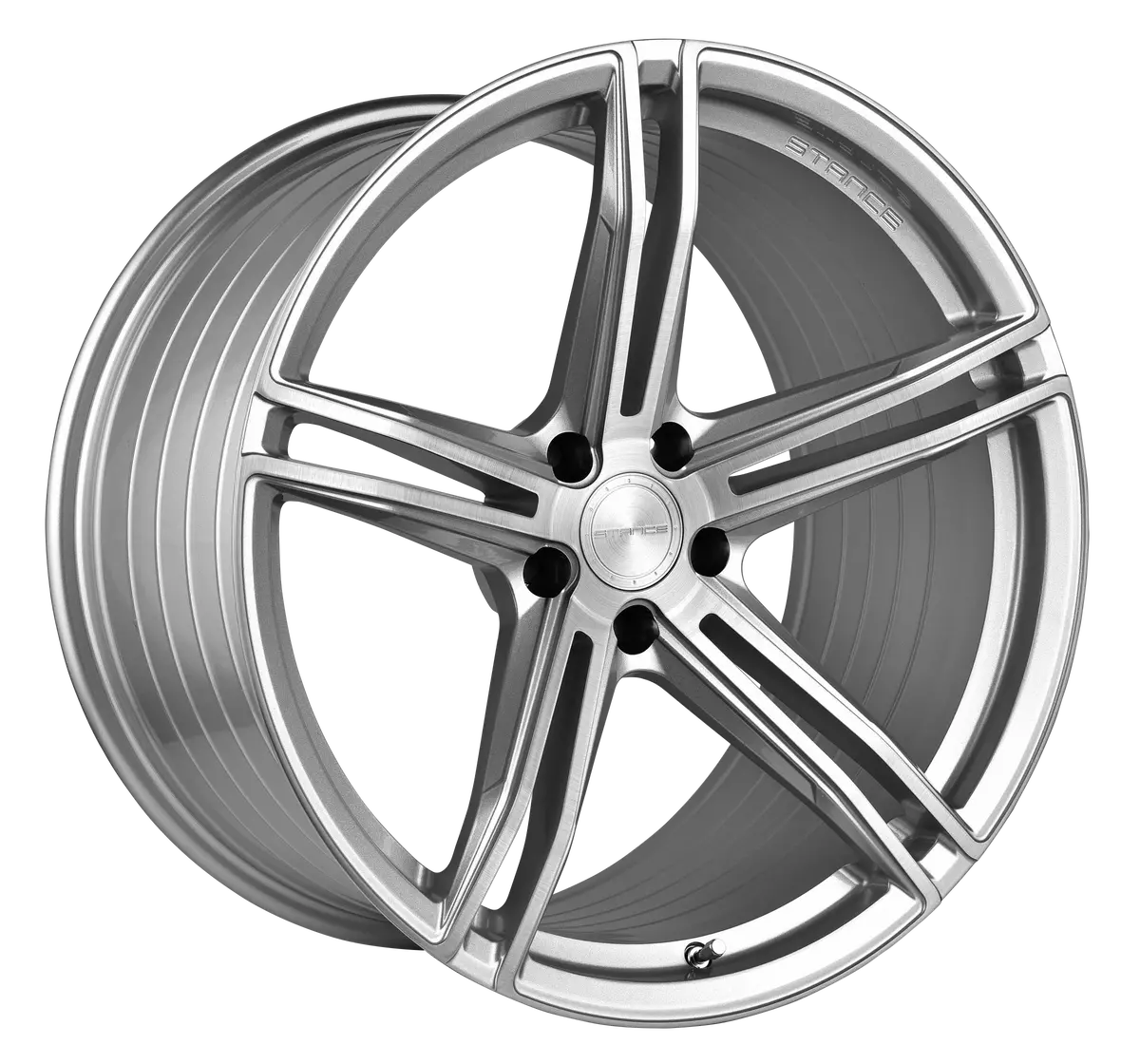 20” Stance Sf08 Brush Silver Concave Wheels - Set Of 4 - 1