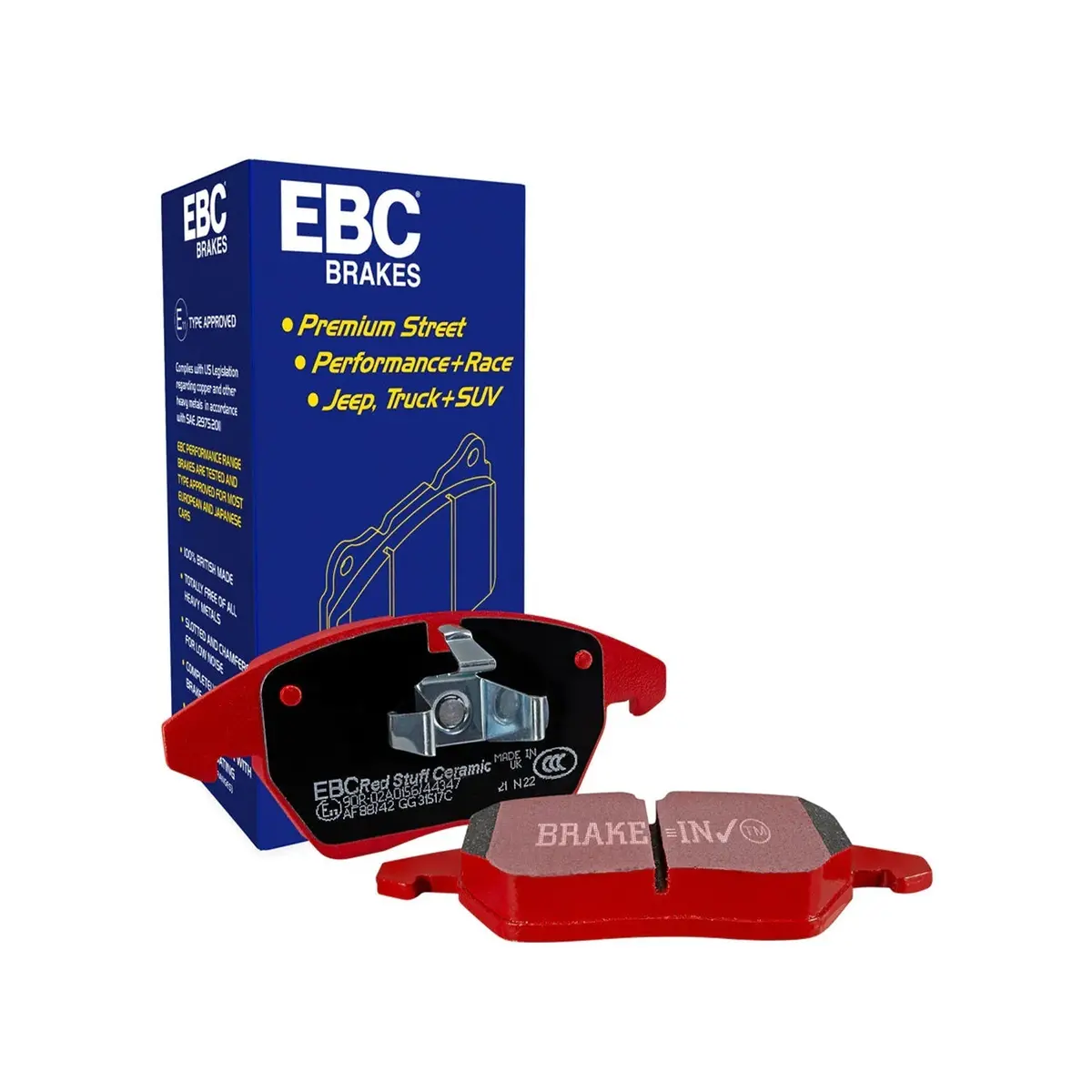 Ebc Redstuff Front Brake Pads For Bmw G20 M340i, G22 M440i, G42 M240i, Toyota Gr Supra & More (3000 Series Sport Set Dp32302c) 1