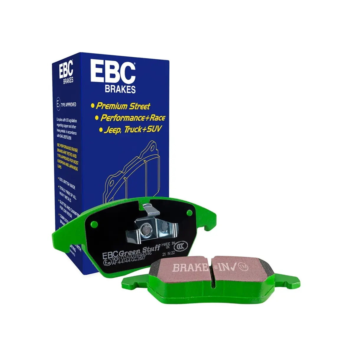 Ebc Volkswagen Golf Gti Greenstuff Front Brake Pads Dp22150 (Mk7) 1