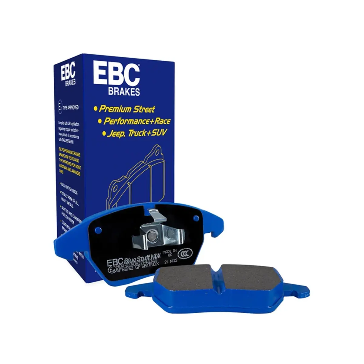 Ebc Volkswagen Golf R Bluestuff Rear Brake Pads Dp52173ndx (Mk7) 1