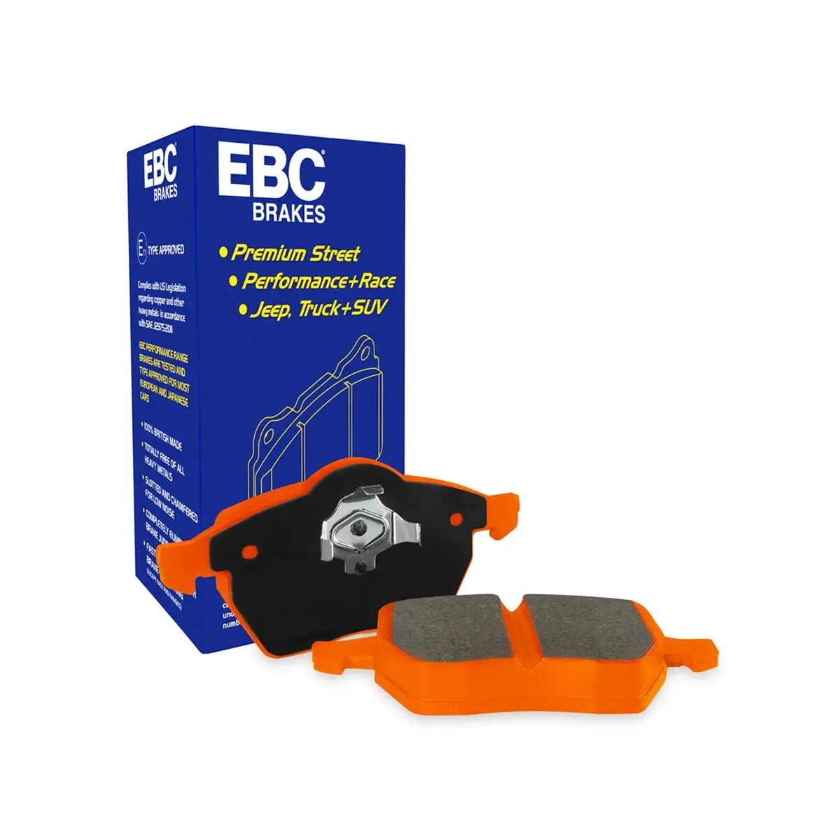 Ebc Volkswagen Golf R Orangestuff Rear Brake Pads Dp92173 (Mk7) 1
