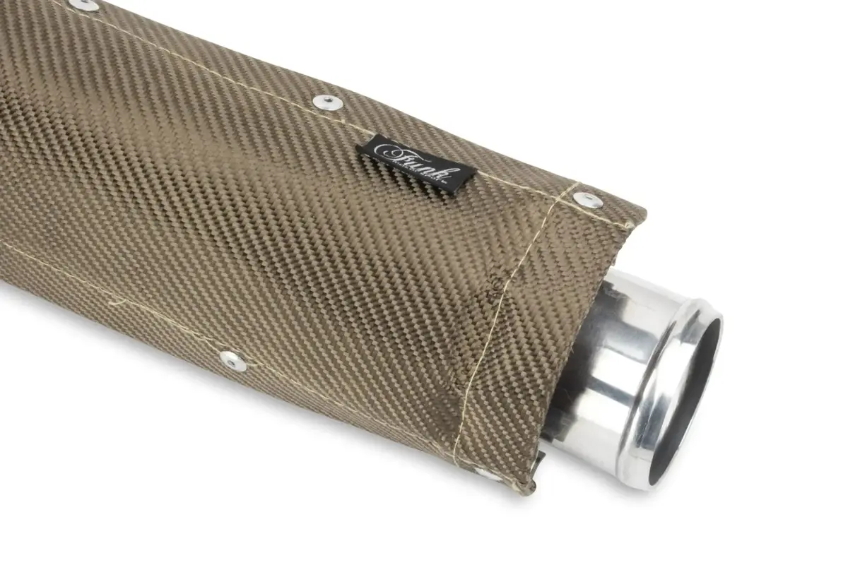 Funk Motorsport Clamp On Exhaust Heat Shield (Titanium Or Carbon Fibre) 1