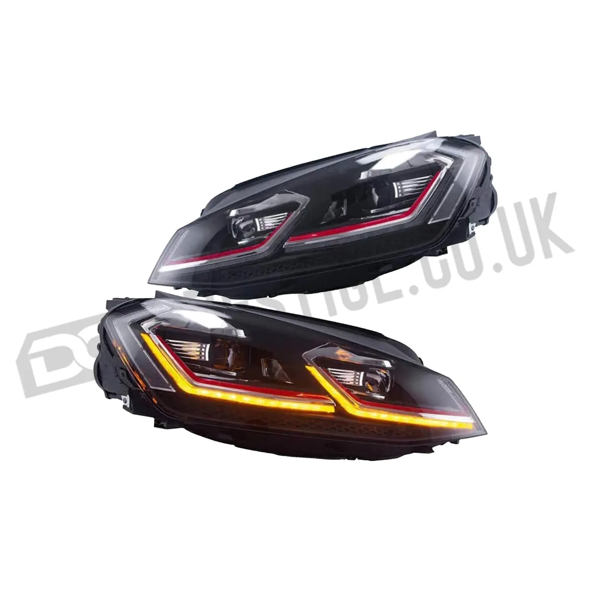 Full Led Headlights For 2018-2021 Golf Mk7.5 Halogen Models (Europe 2017-2019) 1