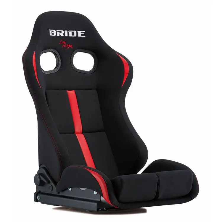 Bride Stradia Iii Reims Reclining Seat - Black & Red / Frp Silver Shell 1