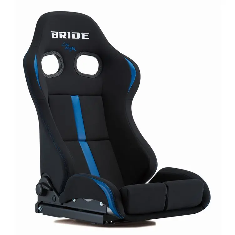 Bride Stradia Iii Reims Reclining Seat - Black & Blue / Frp Silver Shell 1