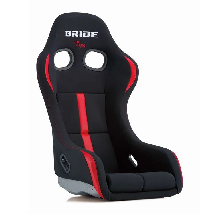 Bride Zetaiv Reims Bucket Seat - Black & Red / Frp Silver Shell 1