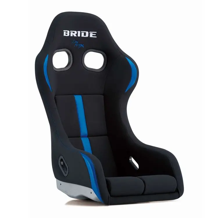 Bride Zetaiv Reims Bucket Seat - Black & Blue / Frp Silver Shell 1