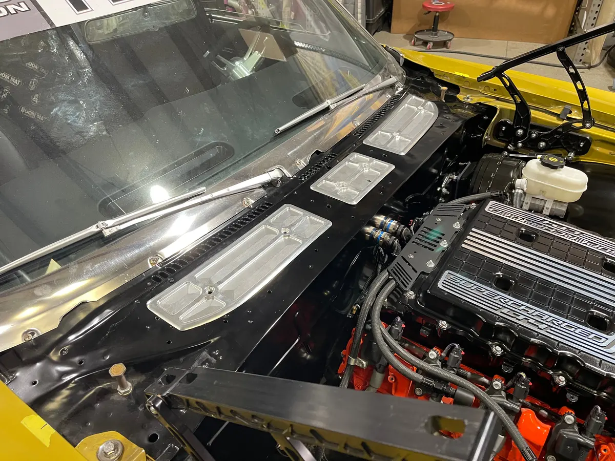 70 Chevelle Billet Cowl Panel Pieces 1