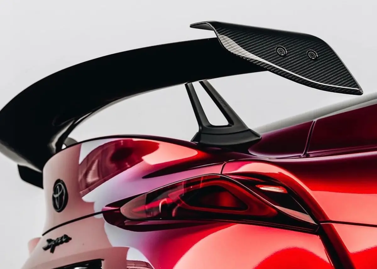 Adro Toyota Gr Supra A90 Carbon Fiber At-R2 Swan Neck Wing 1