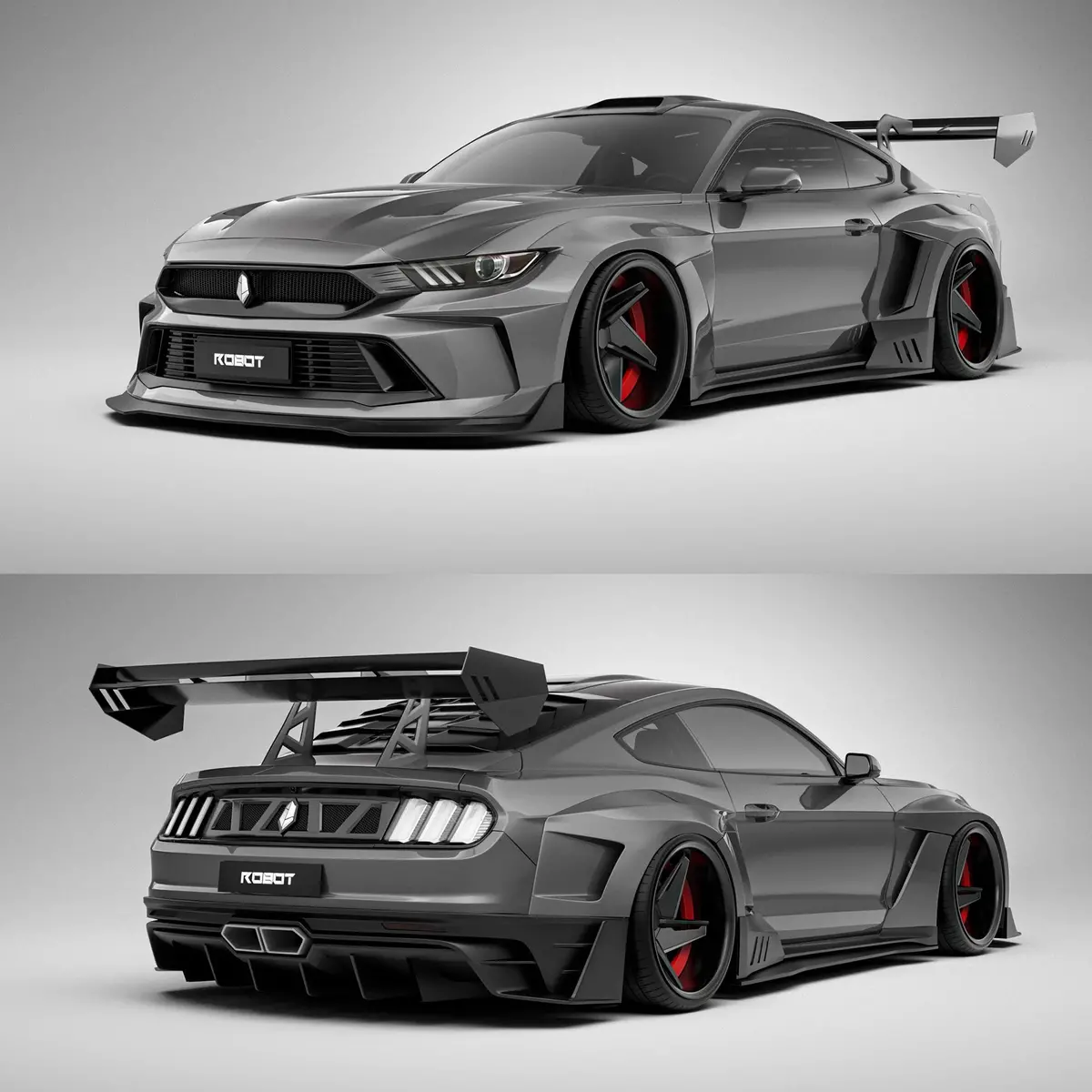 Robot Craftsman "Dusk" Widebody Kit For Mustang S550.1 S550.2 2015-2023 1