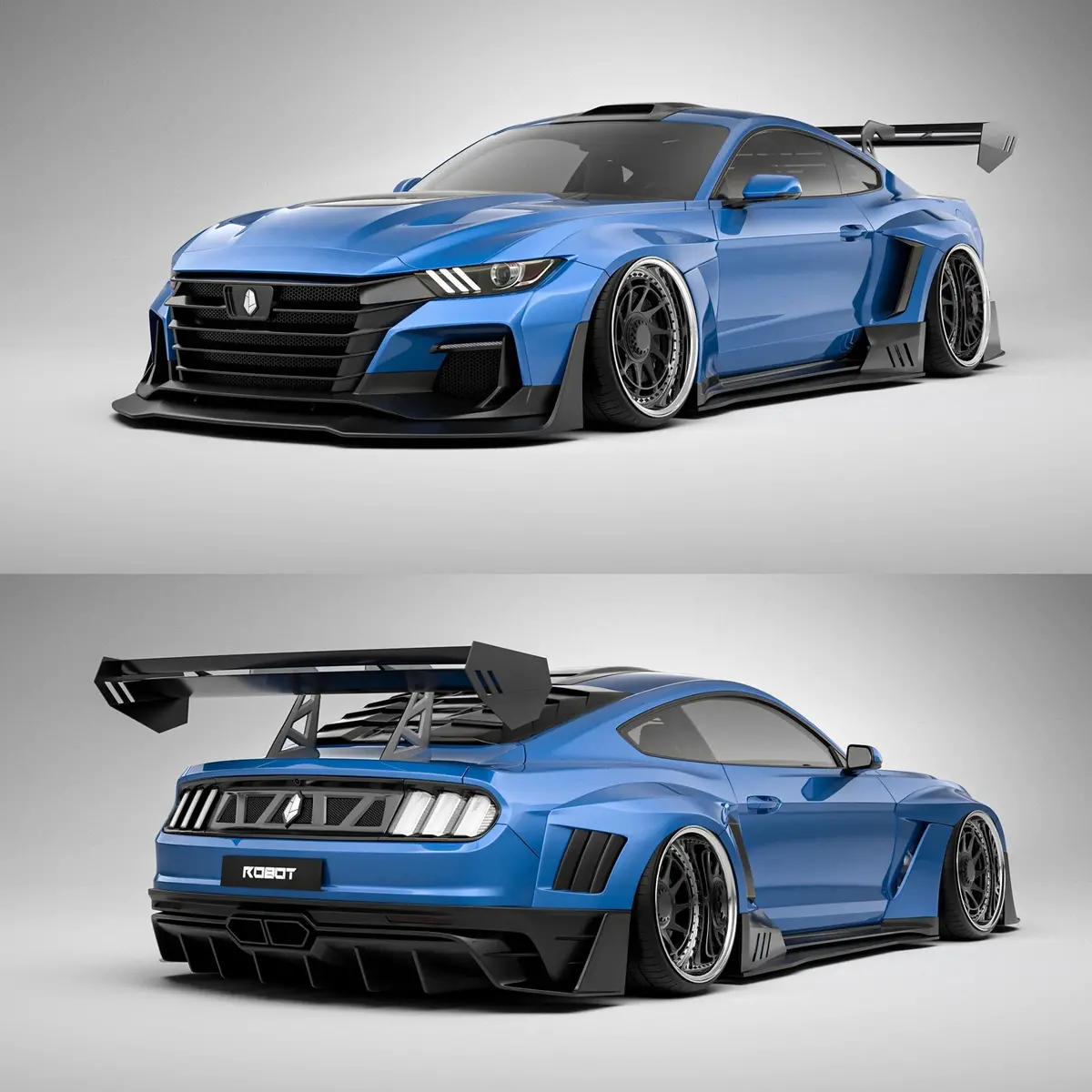 Robot Craftsman "Dawn" Widebody Kit For Mustang S550 S550.1 2015-2017 1