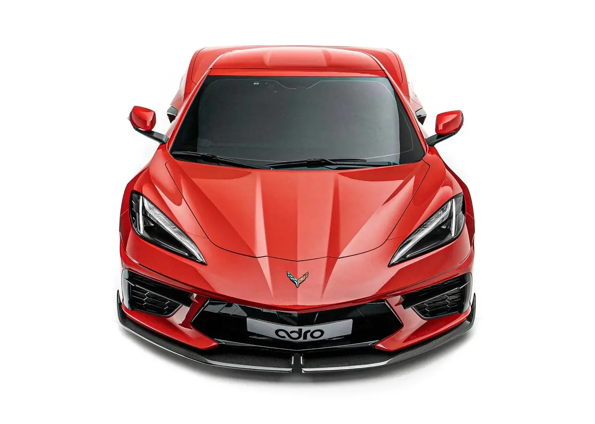 Adro Corvette C8 Prepreg Carbon Fiber Front Lip 1