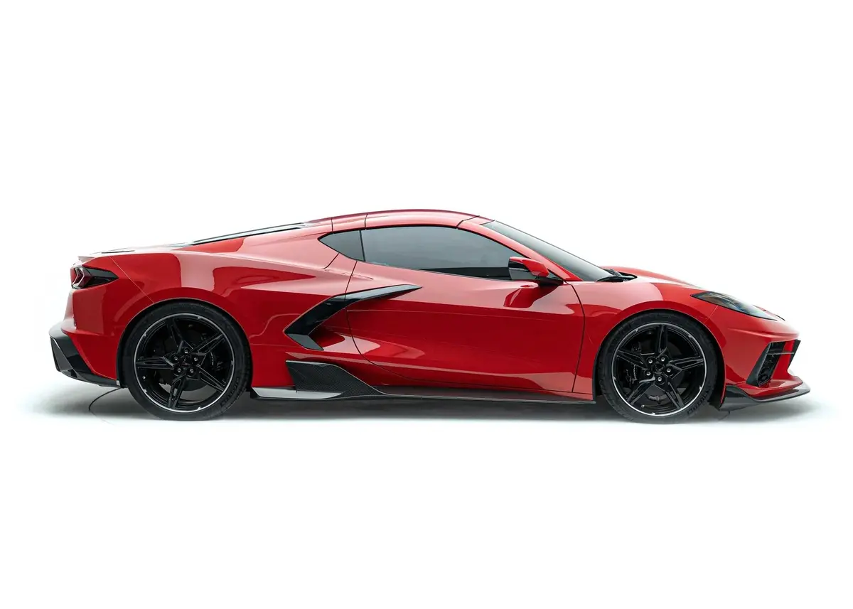 Adro Corvette C8 Prepreg Carbon Fiber Side Skirts 1