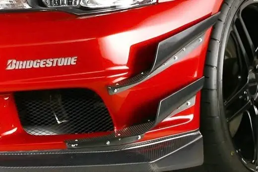 Varis Hyper Double Canard Set (For 09' Varis Bumper Ver.1) For Cz4a Mitsubishi Lancer Evolution X [Vami-124 / Vami-125] 1