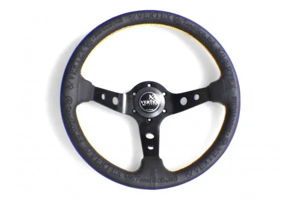Vertex King Steering Wheel-Leather 330Mm X 90Mm Deep 1