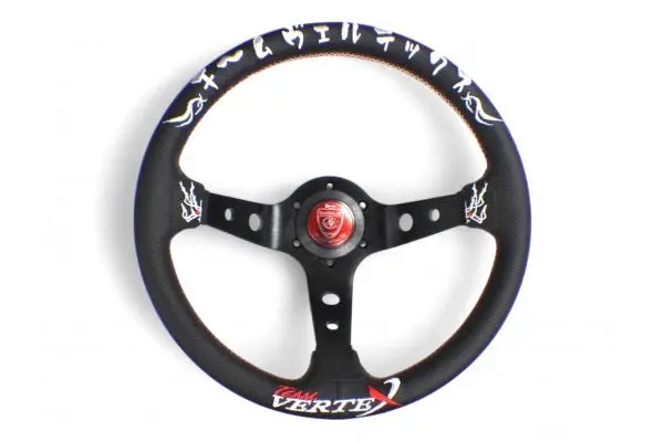 Vertex Kumadori Steering Wheel-Perforated Leather 330Mm X 90Mm Deep 1
