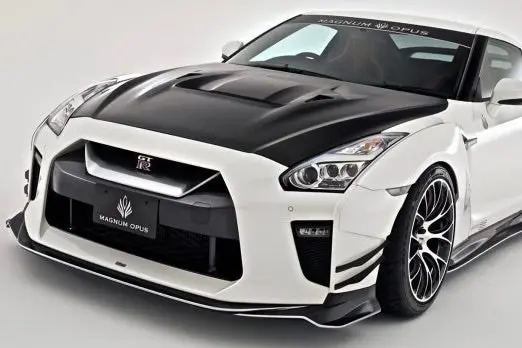 Varis Magnum Opus 18' Ver. Front Wide Fender Set W/ Extension Covers For Eba-R35 Nissan Gt-R [Vani-239C / Vani-239F] 1