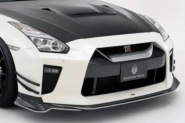 Varis Magnum Opus 18' Ver. Carbon Front Lip Spoiler For Eba-R35 Nissan Gt-R [Vani-234] 1