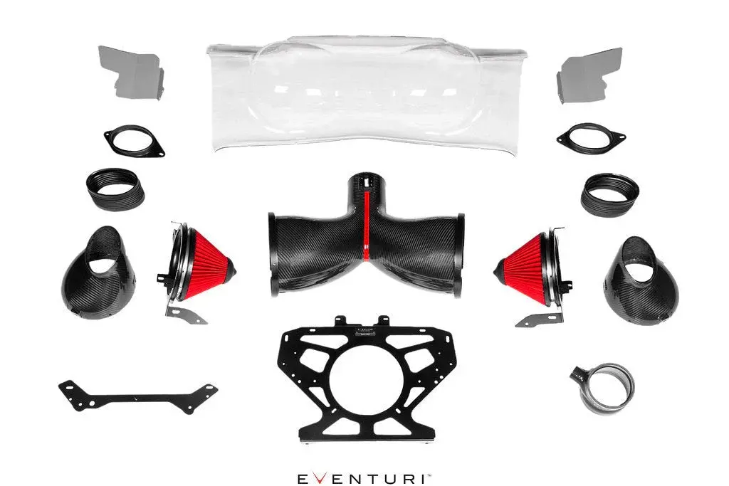 Eventuri Chevrolet C8 Corvette Coupe Black Carbon Intake System 1