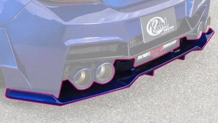 Kuhl Racing Ver.2 04R-Gt Rear Floating Diffuser (Frp) Toyota Gr86 (Zn8) & Subaru Brz (Zd8) 2022+ 1