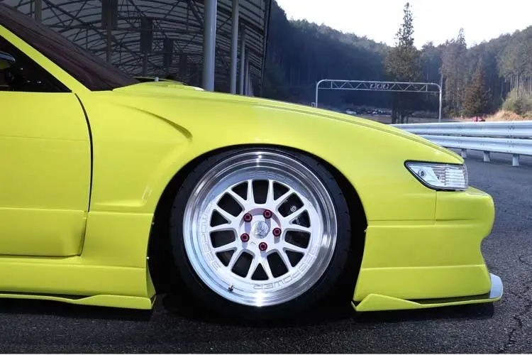 326 Power Gachabari Mild Front Over Fenders (Frp) For Nissan Silvia (S13) 1990-1994 1