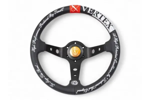 Vertex Seize The Road Steering Wheel-Leather 330Mm X 90Mm Deep 1