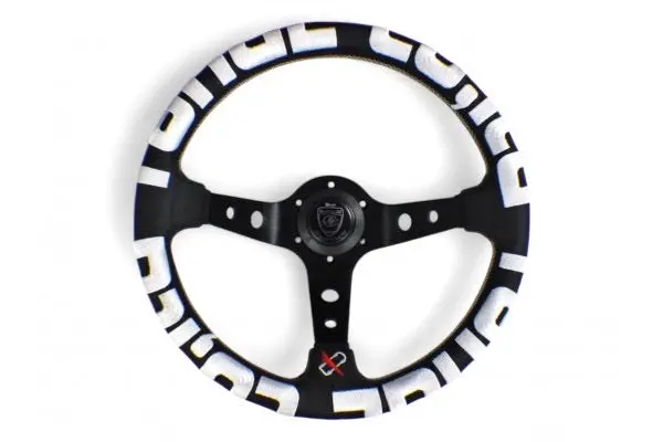 Vertex T&E Steering Wheel White-Leather 330Mm X 90Mm Deep 1