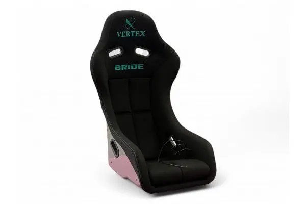 Vertex X Bride Zeta Iv (Classic) Seat-Black With Vertea Blue Logo Frp Silver Back 1