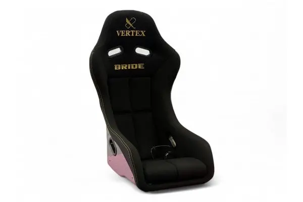 Vertex X Bride Zeta Iv (Classic) Seat-Black With Gold Logo Frp Silver Back 1